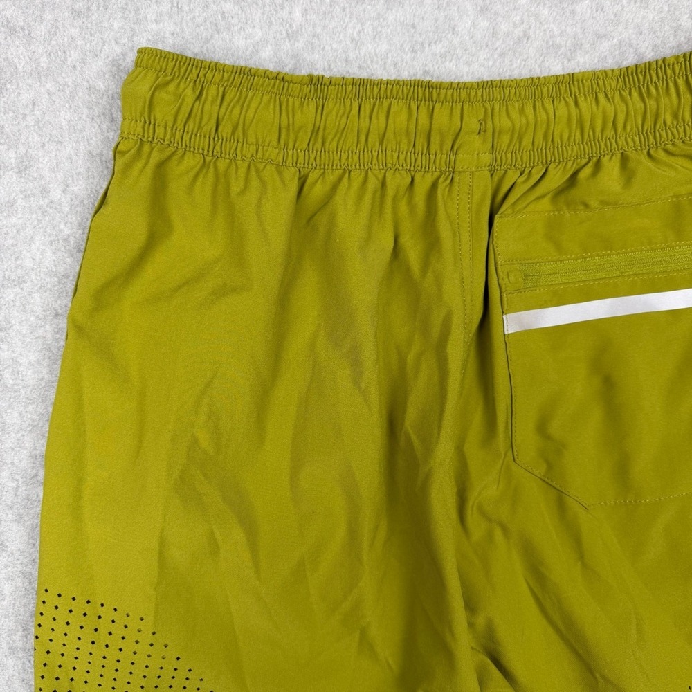 Legends Shorts Mens S Relay Lime Burst 7" Stretch Linerless Workout Activewear - Picture 5 of 16